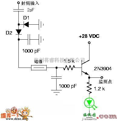 射频放大器中的射频功率监测电路图  第1张