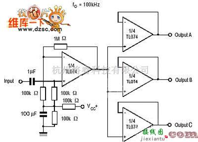 数字电路中的TL074应用电路图  第1张