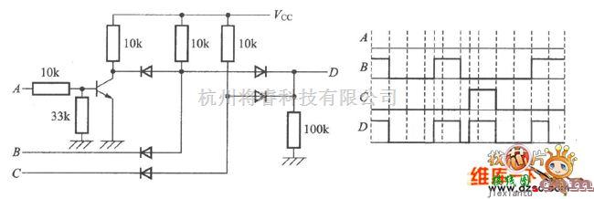 综合电路中的逻辑电路与工作波形电路图  第1张