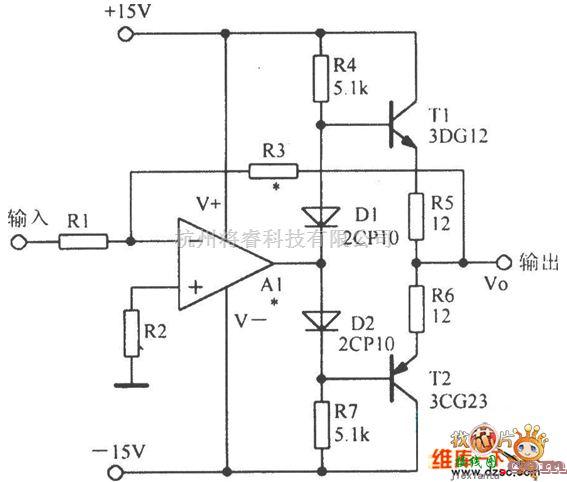 模拟电路中的带有双极性输出的电流扩展电路图  第1张