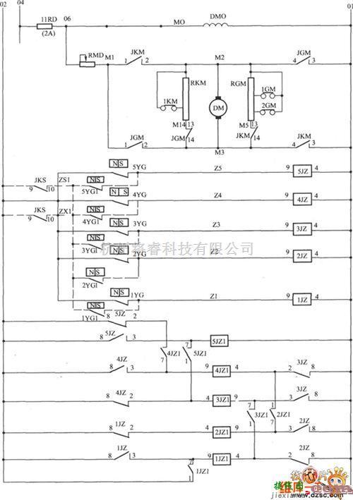 电梯控制中的APM-81电梯开门机驱动与门区电路图  第1张