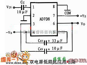 单片机制作中的双电源低阻抗应用电路图  第1张