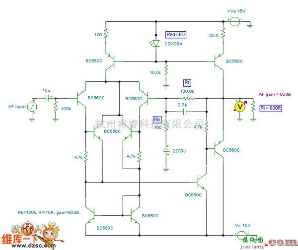 仪表放大器电路中的Hi-Fi 前置放大器电路图  第1张