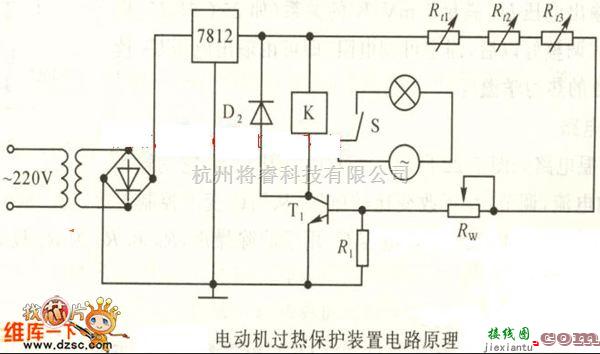 电机控制专区中的电机过热保护电路图  第1张