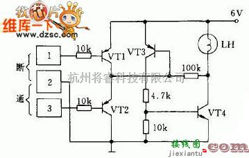 开关电路中的触摸通断电子开关电路图  第1张