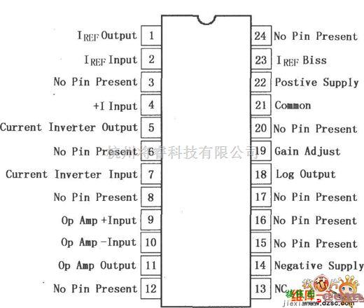 对数/跨导放大电路中的4127对数放大器电路图  第1张