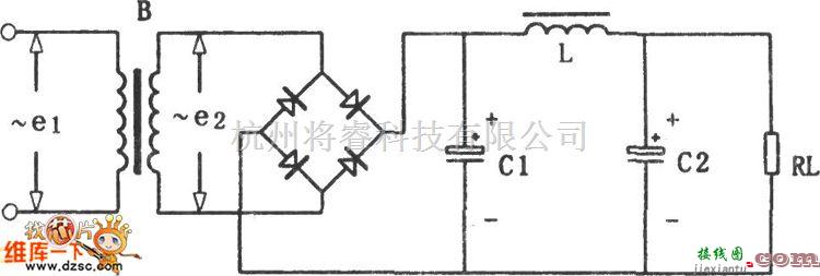 滤波器中的LC-π型滤波电路图  第1张