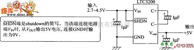 可控硅专项中的LTC3200的升压电路图  第1张