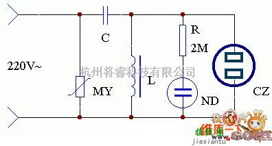 保护电路中的电视机稳压保护器电路图  第1张