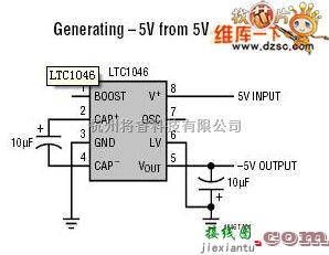 单片机制作中的LTC1046应用电路图  第1张