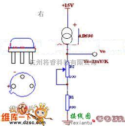 单片机制作中的ad590典型应用电路图  第1张