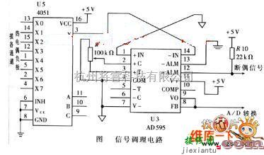 单片机制作中的cd4051应用电路图  第1张