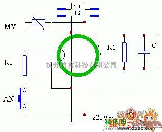 保护电路中的漏电保护器中的过压保护电路图  第1张