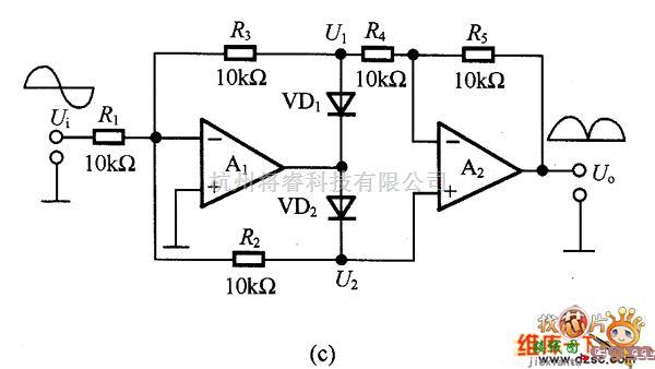 多种频率信号中的绝对值电路图  第3张