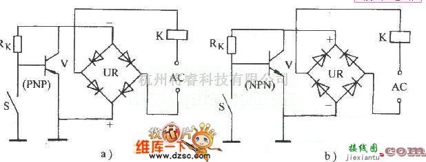 开关电路中的电子继电器电路图  第1张