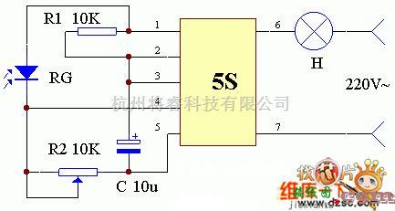 灯光控制中的5S光控路灯电路图  第1张