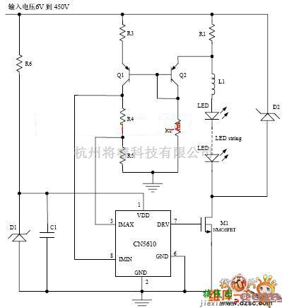 单片机制作中的CN5610应用电路图  第1张