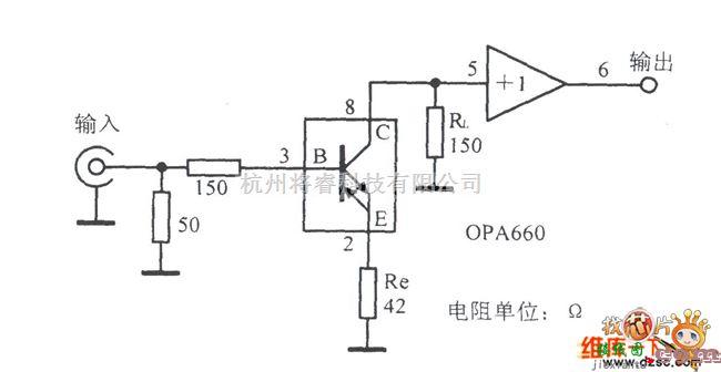 综合电路中的性能可靠的电缆放大电路图  第1张