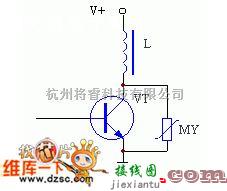 保护电路中的用于三极管的过压保护电路图  第1张