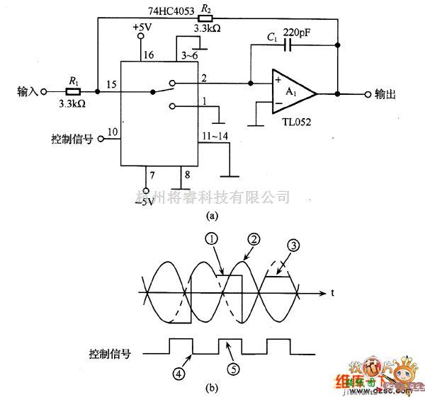 开关电路中的采用模拟开关的采样/保持电路图  第1张