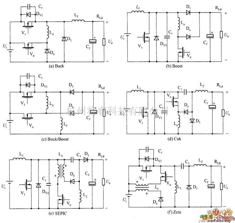 仪器仪表中的ZVT PWM转换器的基本电路图  第1张