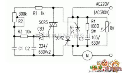 可控硅专项中的简单实用的大功率可控硅触发电路图  第1张