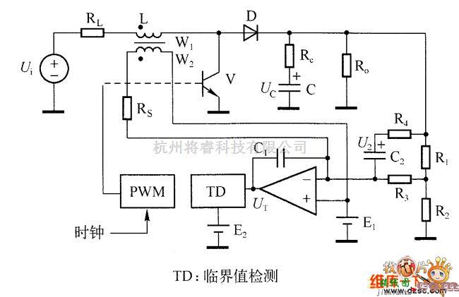 开关稳压电源中的双环Boost开关稳压电源的原理电路图  第1张