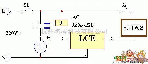 灯光控制中的放映室灯光同步转换器电路图  第1张