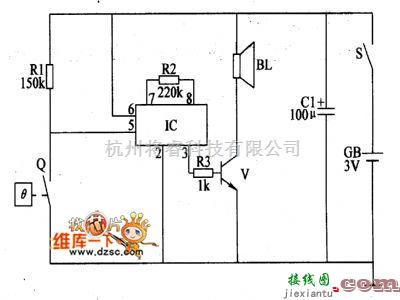 防霜中的霜冻报警器电路图  第1张