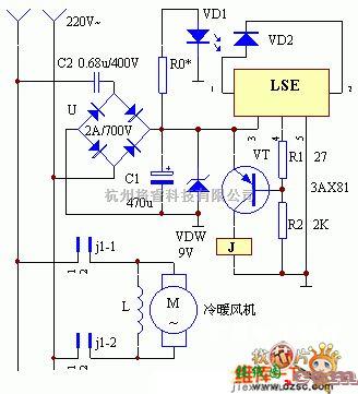 控制电路中的自动干手控制器电路图  第1张