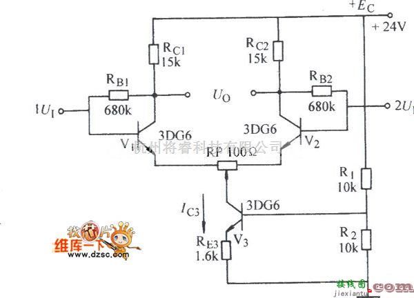 增益可调放大中的放大器电路图  第1张