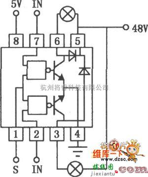 灯光控制中的SN55476～SN55479双外围驱动器电路图  第1张