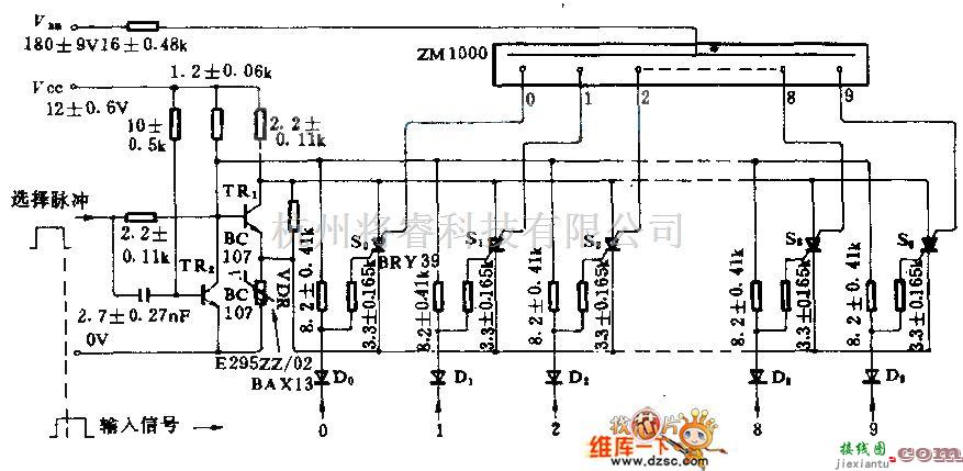 光电电路中的环形计数且示电路图  第1张