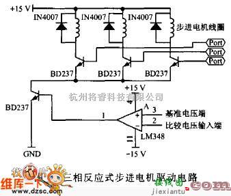 电机控制专区中的三相反应式步进电机驱动电路图  第1张