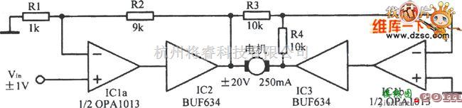 综合电路中的一款桥式马达驱动电路图  第1张