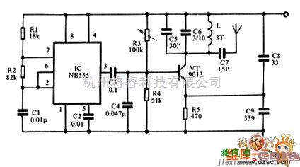 儿童防走失提醒器电路图  第1张