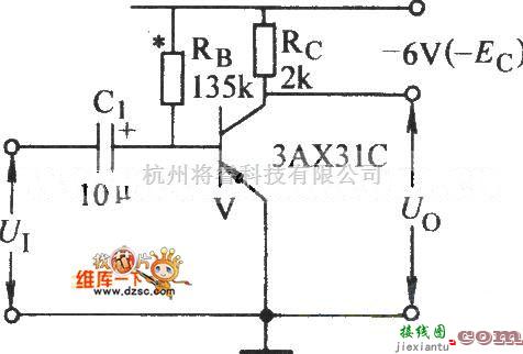 调节/测量放大电路中的固定的偏置放大电路图  第1张