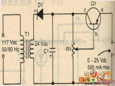 电源电路中的MP3播放机电源滤波电路图  第1张