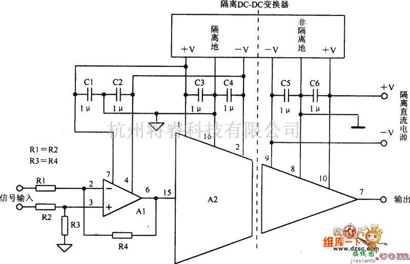 增益可调放大中的Burr-Brown IS0122P的应用电路图  第1张