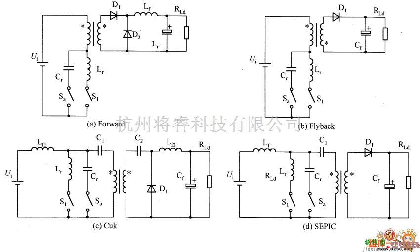 运算放大电路中的ZCS PWM转换器的基本电路图  第2张