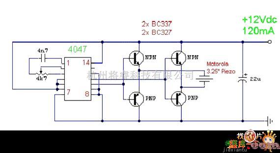 定时中的超声波驱蚊虫器电路图  第1张