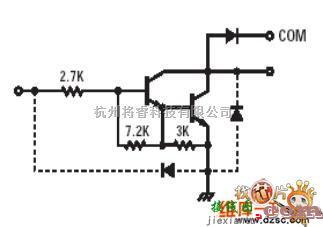 电机控制专区中的步进电机ULN2003内部框图及等效电路图  第1张