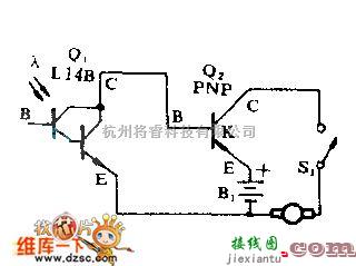 光电电路中的手电筒控制玩具或体育模型电路图  第1张