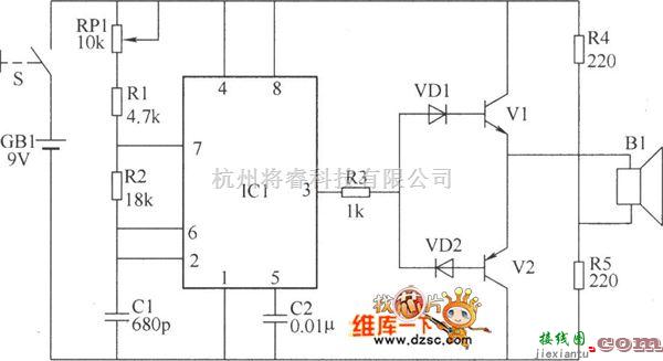 超声波遥控中的超声波原理遥控开关电路图  第1张