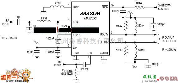 单片机制作中的MAX2690应用电路图  第1张