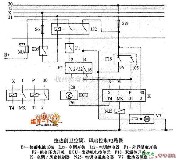 别克中的凯越电控系统电路图  第1张