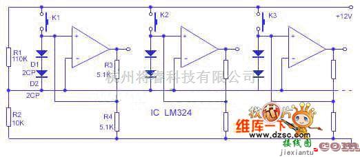 开关电路中的自锁互锁电子开关电路图  第1张