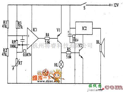 防霜中的霜冻报警器电路图 （二）  第1张