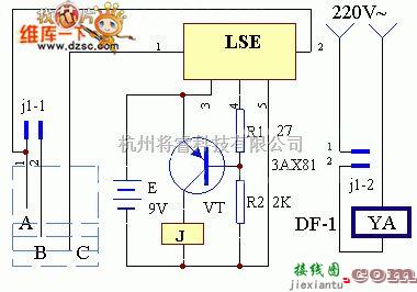 供水中的贮水池自动上水控制器电路图  第1张