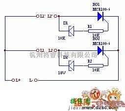 有线通信中的小巧电话分线器电路图  第1张